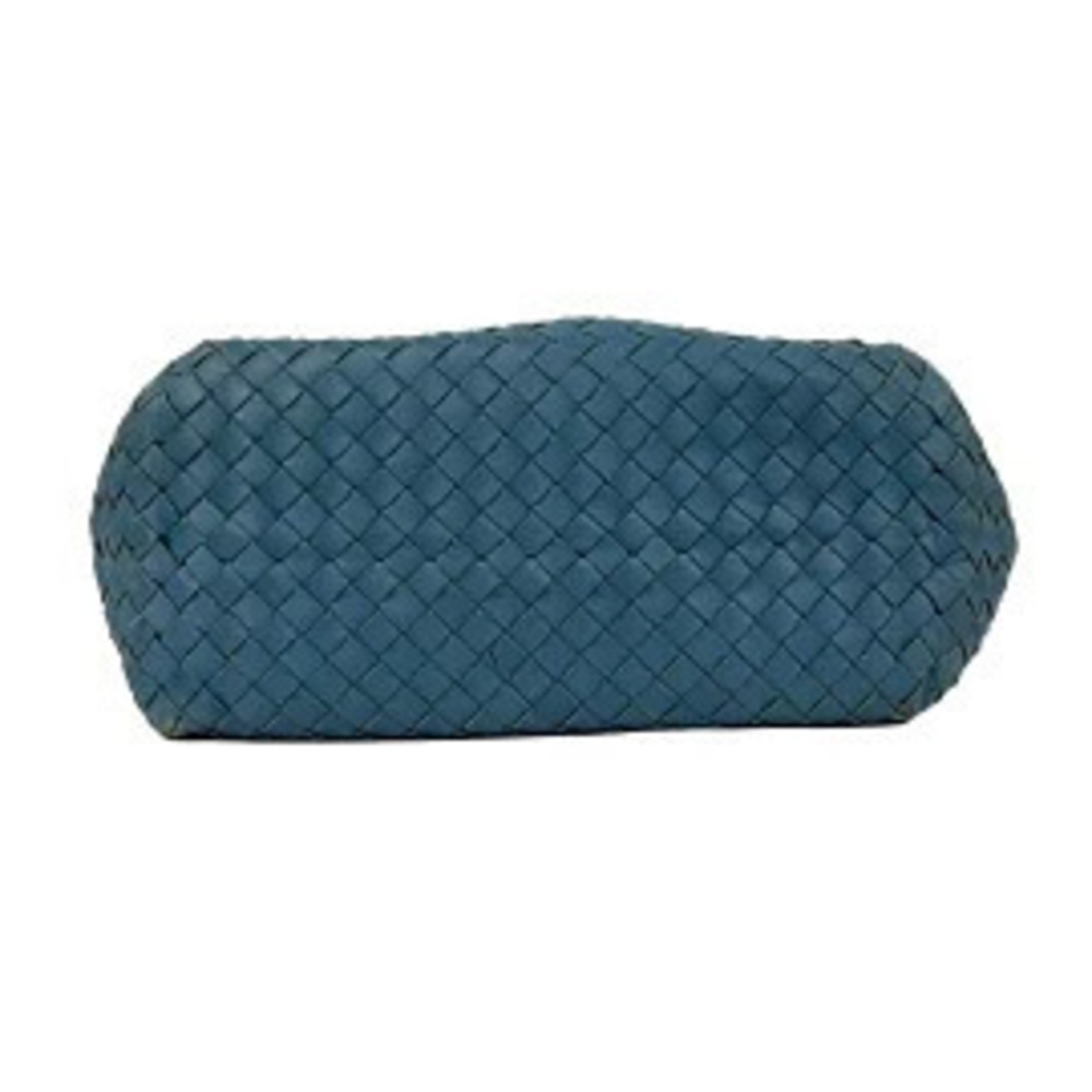 Bottega Veneta Intrecciato Tote Bag Blue Leather - Picture 4 of 5